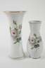 Meissen vier Vasen "Weiße Rose mit Purpurkern"