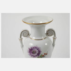 Meissen Vase und Durchbruchschale "Blume 2"