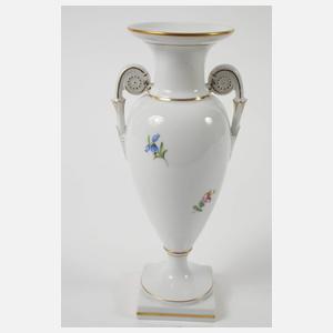 Meissen Vase und Durchbruchschale "Blume 2"