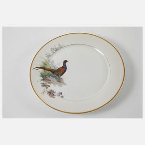 Meissen sechs Speiseteller Wildmalerei