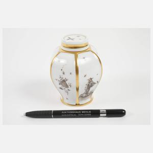 Meissen zwei Deckeldosen "Höroldt-Chinoiserie"