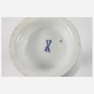 Meissen drei Vasen "Indische Kranichmalerei"