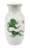 Meissen große Balustervase "Grüner Mingdrache"