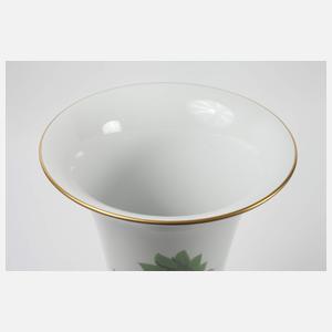 Meissen große Flötenvase "Grüner Mingdrache"