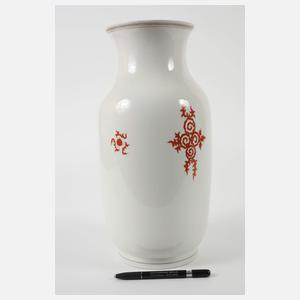 Meissen große Vase "Roter Mingdrache"