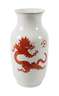 Meissen große Vase "Roter Mingdrache"