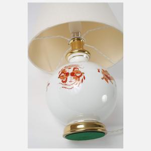 Meissen Tischlampe "Reicher roter Drache"