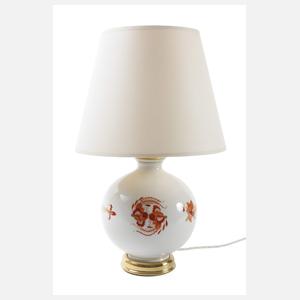 Meissen Tischlampe "Reicher roter Drache"