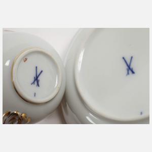 Meissen Mokkaservice "Reicher roter Drachen"