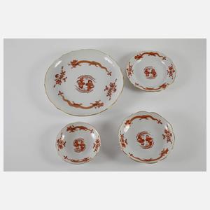 Meissen Kaffeeservice "Reicher roter Drache"