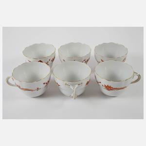Meissen Kaffeeservice "Reicher roter Drache"