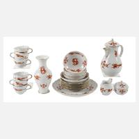 Meissen Kaffeeservice "Reicher roter Drache"111