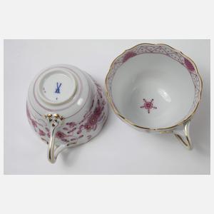 Meissen Kaffee-/Teeservice "Indisch purpur"