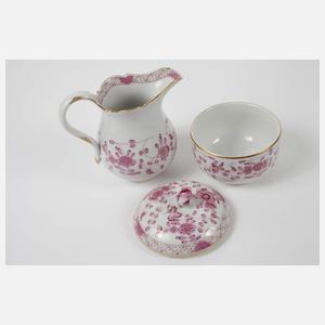 Meissen Kaffee-/Teeservice "Indisch purpur"