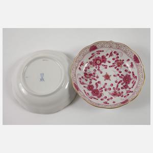 Meissen Mokkaservice "Indisch purpur"