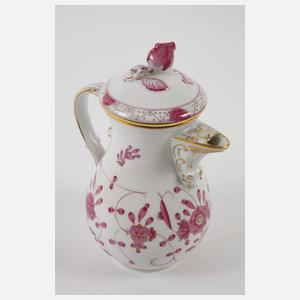 Meissen Mokkaservice "Indisch purpur"
