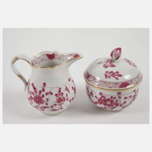 Meissen Mokkaservice "Indisch purpur"