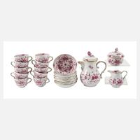 Meissen Mokkaservice "Indisch purpur"111