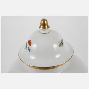 Meissen große Deckelvase "Indischmalerei"