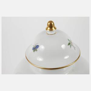 Meissen große Deckelvase "Indischmalerei"