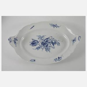 Meissen drei große Servierteile "Blaue Blume"