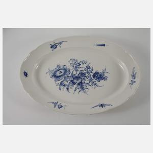 Meissen drei große Servierteile "Blaue Blume"