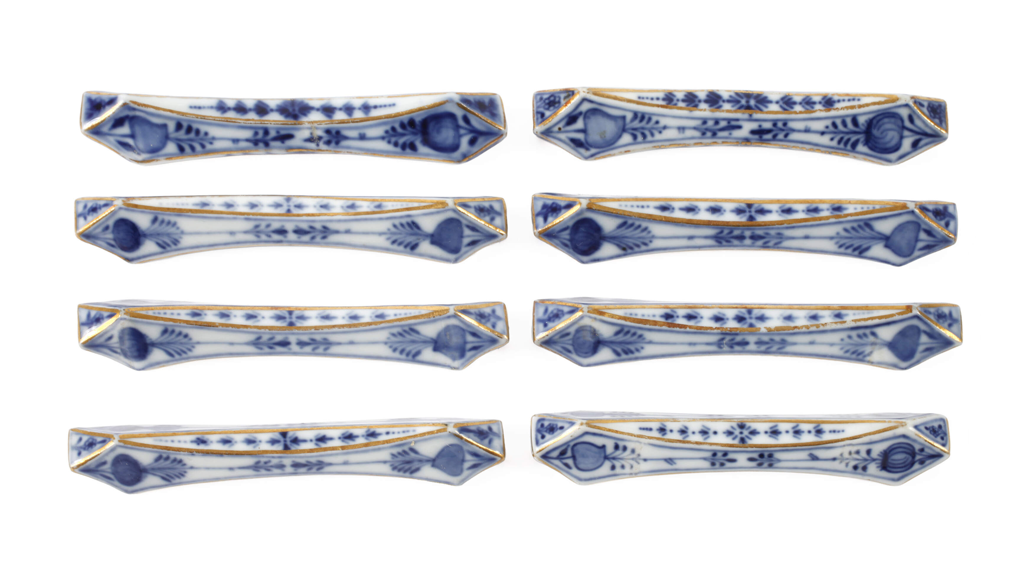 Meissen Set Messerbänkchen "Zwiebelmuster/Gold"