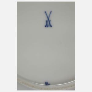 Meissen Konvolut Teller "Zwiebelmuster/Goldrand"