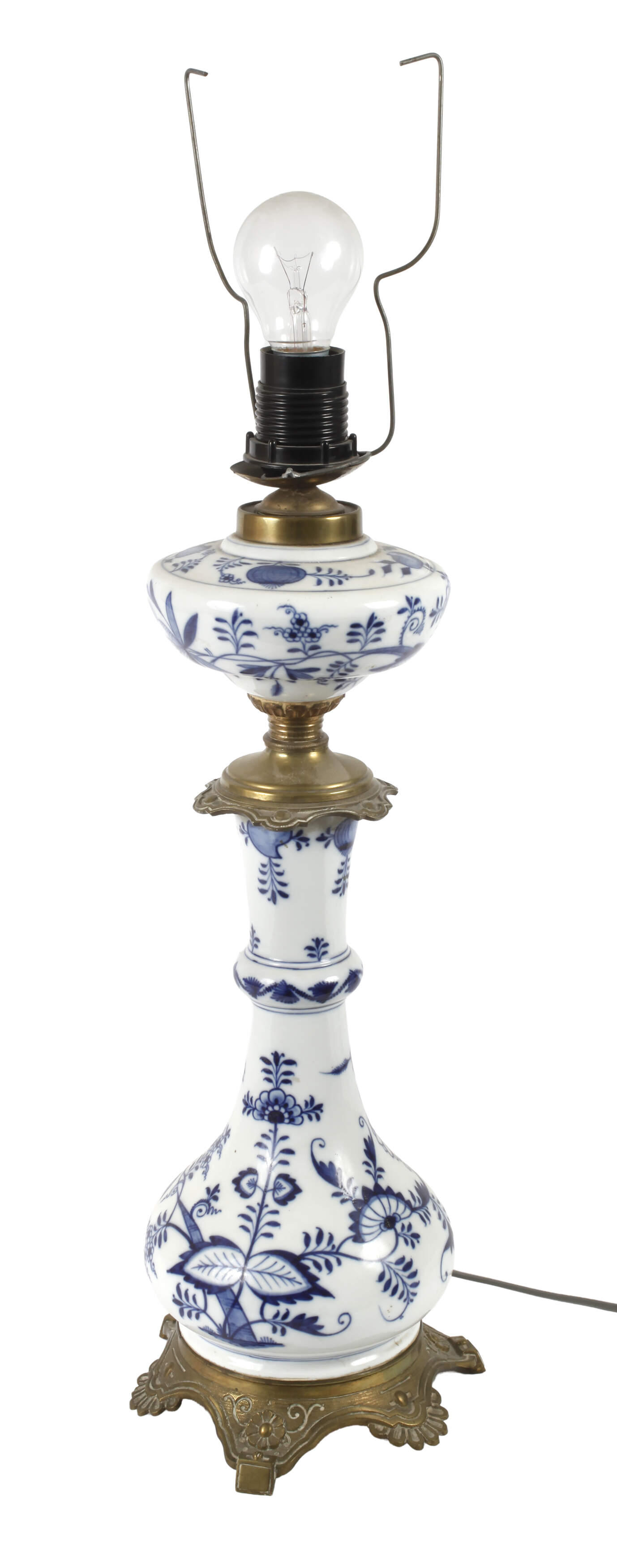 Meissen Lampenfuß "Zwiebelmuster"