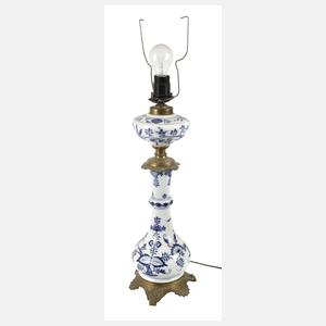 Meissen Lampenfuß "Zwiebelmuster"