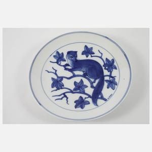 Meissen drei Wandteller Tiermotive