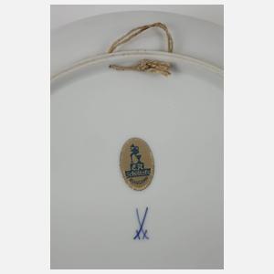 Meissen zwei Ansichtenteller "Glauchau"