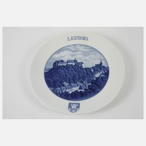 Meissen Ansichtenteller "Leisnig"