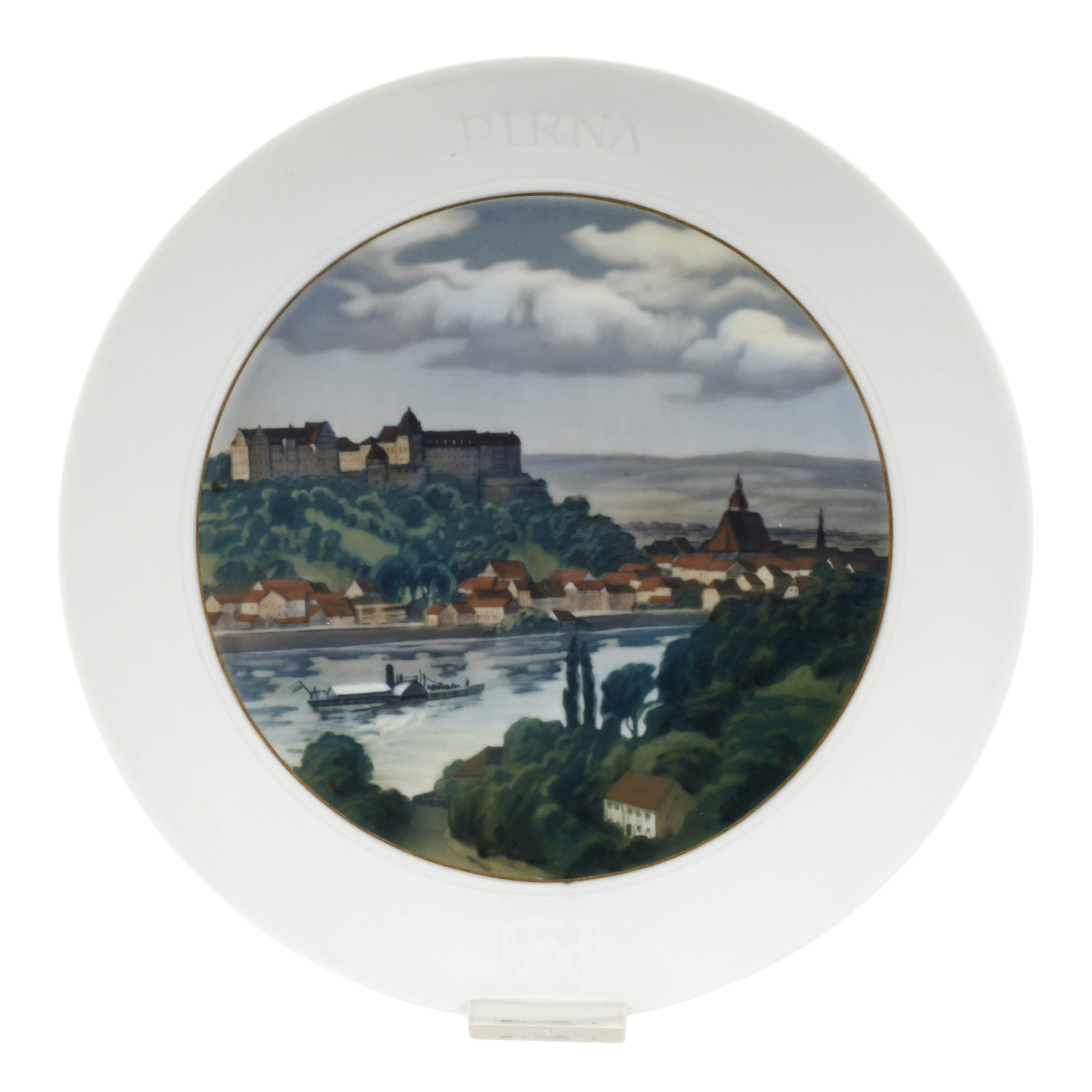 Meissen Ansichtenteller "Pirna"