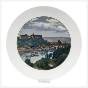 Meissen Ansichtenteller "Pirna"