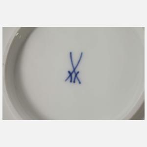 Meissen großes Prunktablett Weinlaubdekor