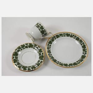 Meissen Kaffeeservice Weinlaubdekor mit Gold