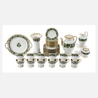 Meissen Kaffeeservice Weinlaubdekor mit Gold111