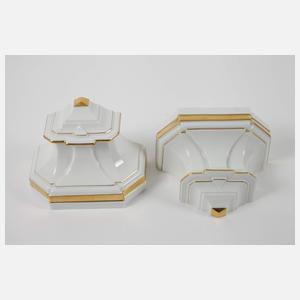 Meissen fünfteiliges Set Wandkonsolen