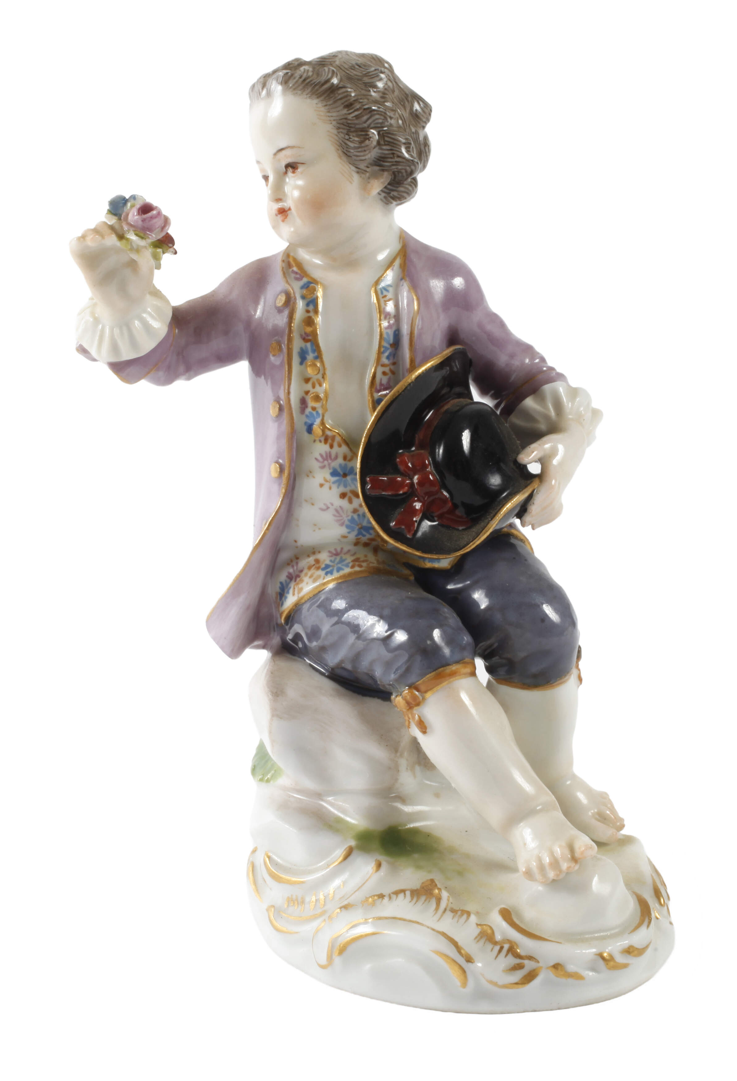 Meissen "Gärtnerkind mit Blumen im Hut"