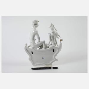 Meissen Wandplastik "Kahnfahrt"
