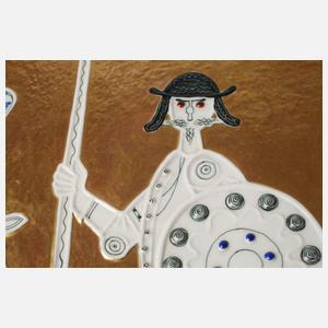 Meissen Reliefplatte "Don Quichotte"
