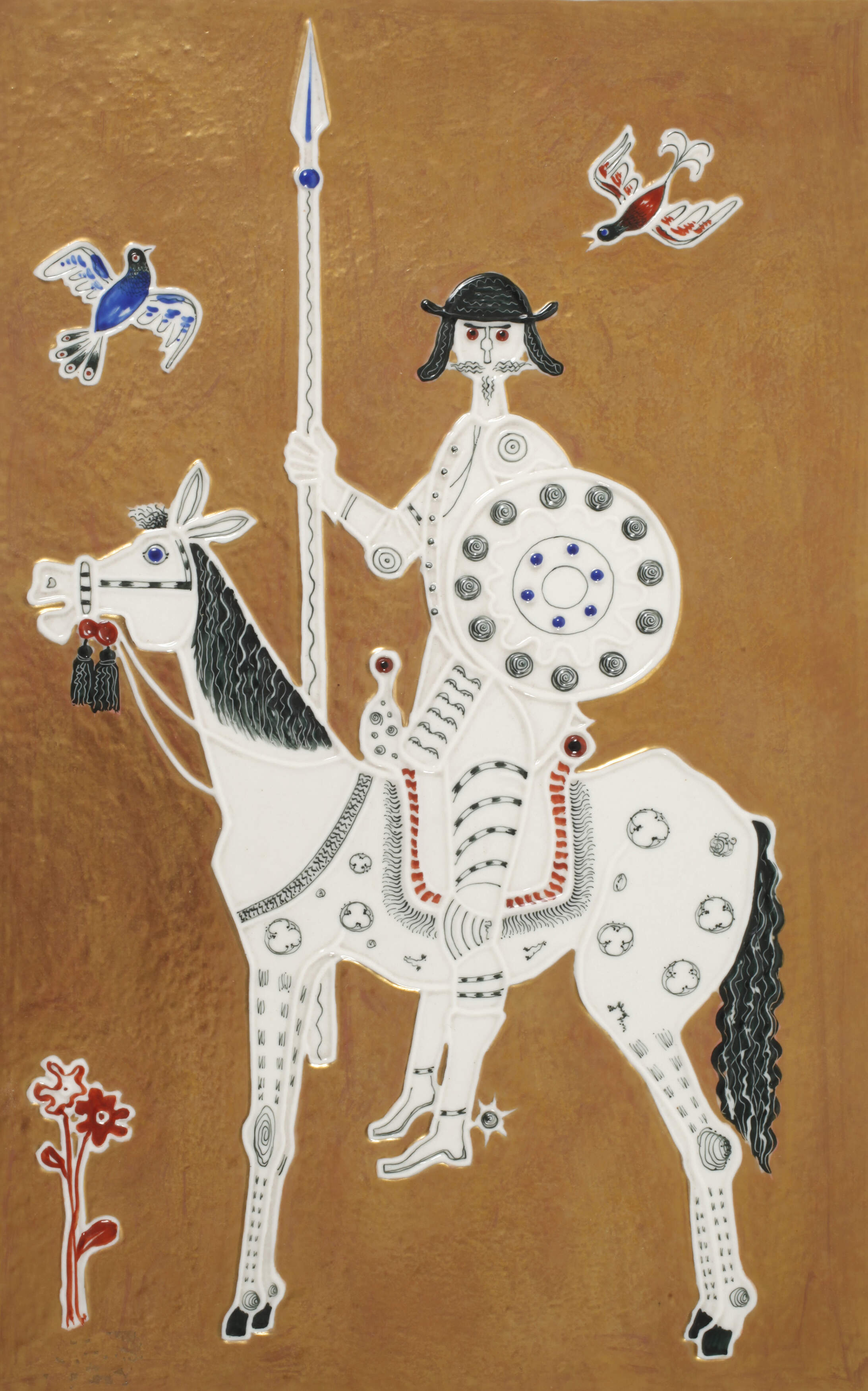 Meissen Reliefplatte "Don Quichotte"