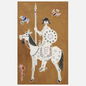 Meissen Reliefplatte "Don Quichotte"