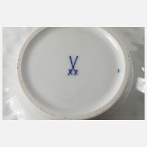 Meissen Paar Enghalsvasen Strukturdekor