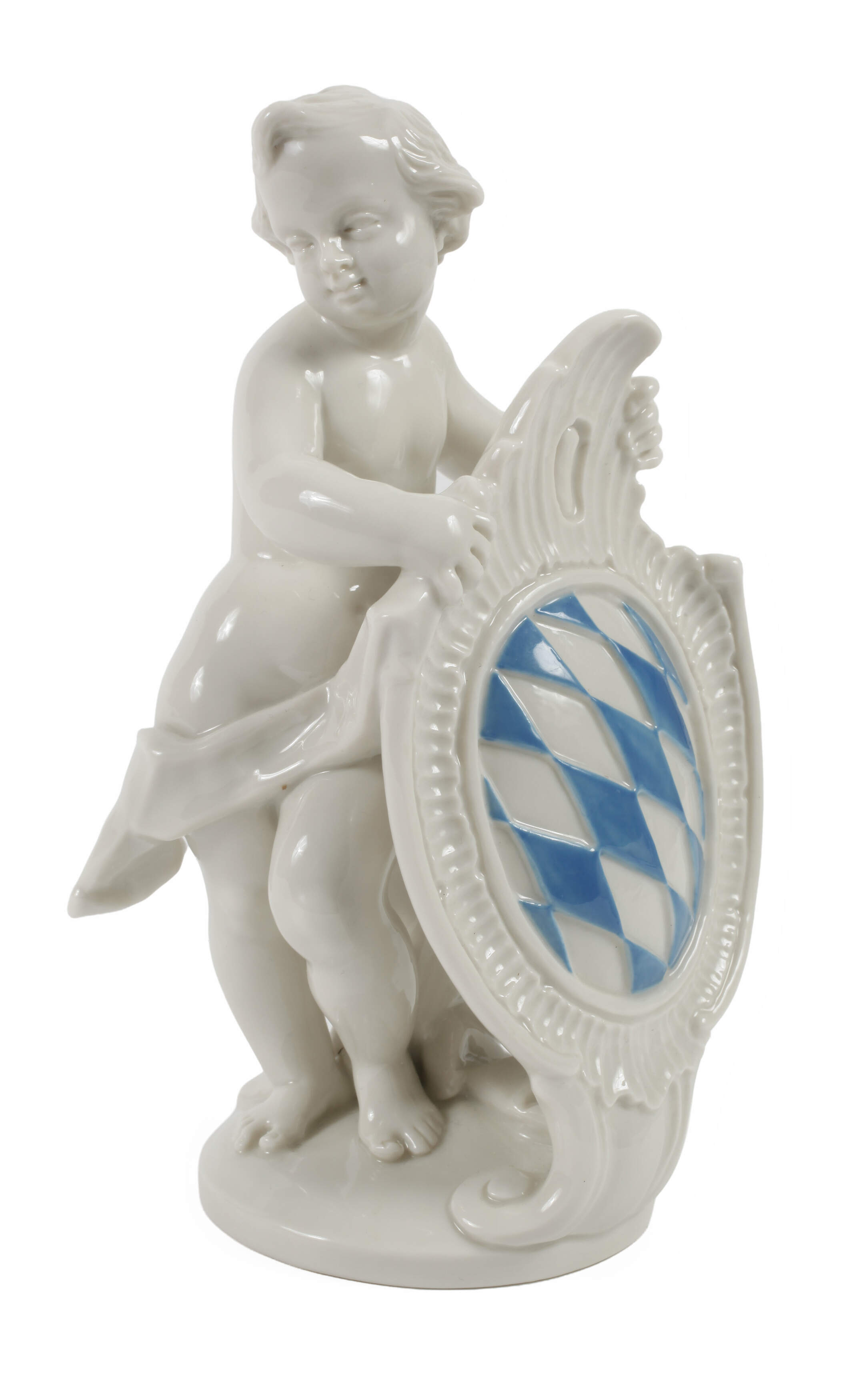 Nymphenburg "Putto mit bayerischem Wappen"