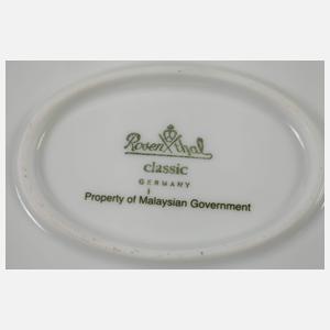 Rosenthal Prunkservice mit malaysischem Wappen