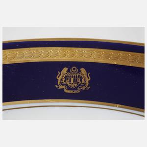 Rosenthal Prunkservice mit malaysischem Wappen