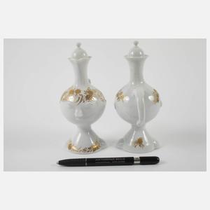 Rosenthal figürlicher Leuchter und zwei Kännchen