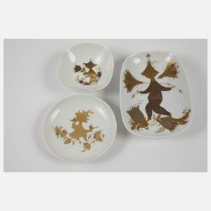 Rosenthal Konvolut Zierporzellan Golddekor